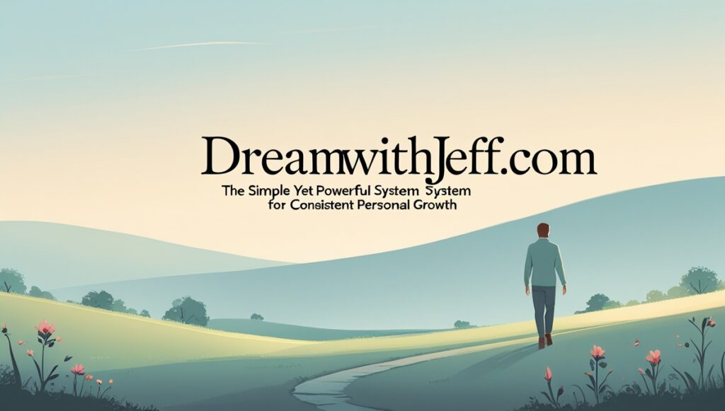 Dreamwithjeff . com The Simple Yet Powerful System for Consistent Personal Growth 1