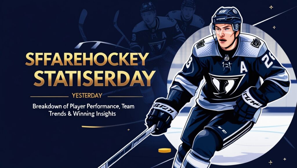 Sffarehockey Statistics Yesterday Breakdown of Player Performance, Team Trends & Winning Insights 1